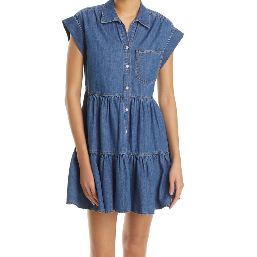 Veronica Beard Trisha Denim Mini Dress